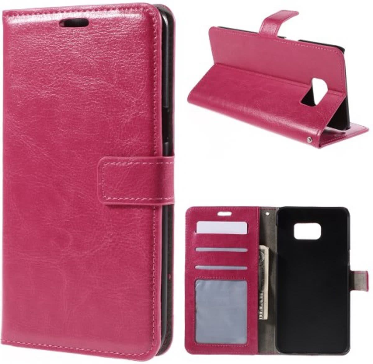 Cyclone wallet case hoesje Samsung Galaxy S7 roze