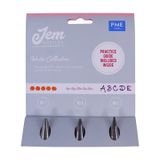 PME Jem Nozzles Set - Writer Collection, Pack van 3, roestvrij staal