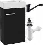 Stamar | Meuble de salle de bain, fixation murale, avec lavabo, 40 cm, robinet et siphon inclus