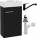 Stamar | Meuble de salle de bain, fixation murale, avec lavabo, 40 cm, robinet et siphon inclus
