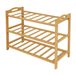 Merkloos Relaxdays Schoenenrek bamboe - 70 cm breed