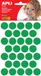 Apli Kids stickers, rond, groen