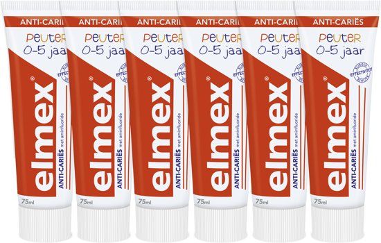 Elmex Peuter 0-5 jaar tandpasta 6 x 75ml