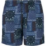 Urban Classics AOP Zwemshort voor heren, Navy Bandana Aop, XS tot 6XL