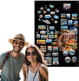 Anwicar Rechthoekige Magneet Bord - Magnetisch memobord - Magnetisch prikbord - Zwart