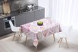 Bonamaison Tafelkleed, Anti-Mold, Sneldrogend, Waterdicht, 100% Polyester Tafellaken, Willekeurig patroon, 140 x 140 Cm - Ontworpen en Vervaardigd in Turkije