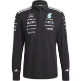 adidas Mercedes - Amg Petronas Formula 1 Team Engineers Polo Longsleeve Shirt, black, L