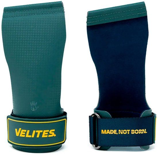 Velites I Paar magnesiumvrije quad-handschoenen voor crosstraining of gymnastiek - Maat M - Groen