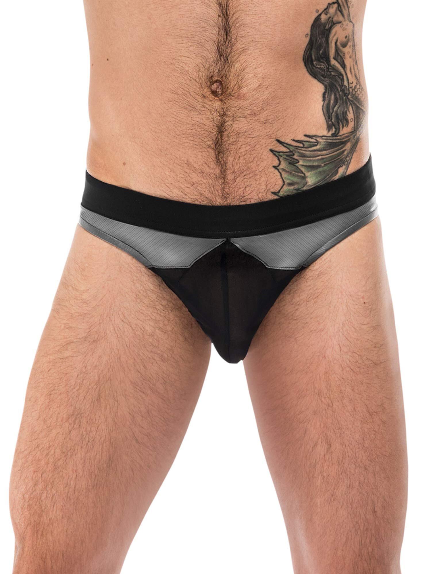 Male Power Thong - Grey - S/M S/M