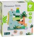 Classic World houten ballenbaan dinosaurus - educatief speelgoed 4-delig.