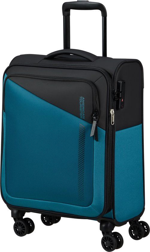 American Tourister Daring Dash Spinner 55cm - Black/Blue - Handbagage - 46L