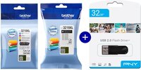 Brother LC3219XLBK & LC3219XLVAL - Inktcartridge - Multicolor & Zwart - Incl. USB-stick