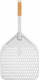 HENDI Vierkante geperforeerde pizzaschep – korte handgreep – 350x710 mm – lichtgewicht aluminium