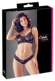Cottelli Collection Sexy 2-Delige Kanten Bh Set - Zwart
