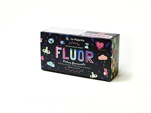 La Pajarita 422402 - multifunctionele kleuren + kwast, kleurrijk assortiment - 6 flessen