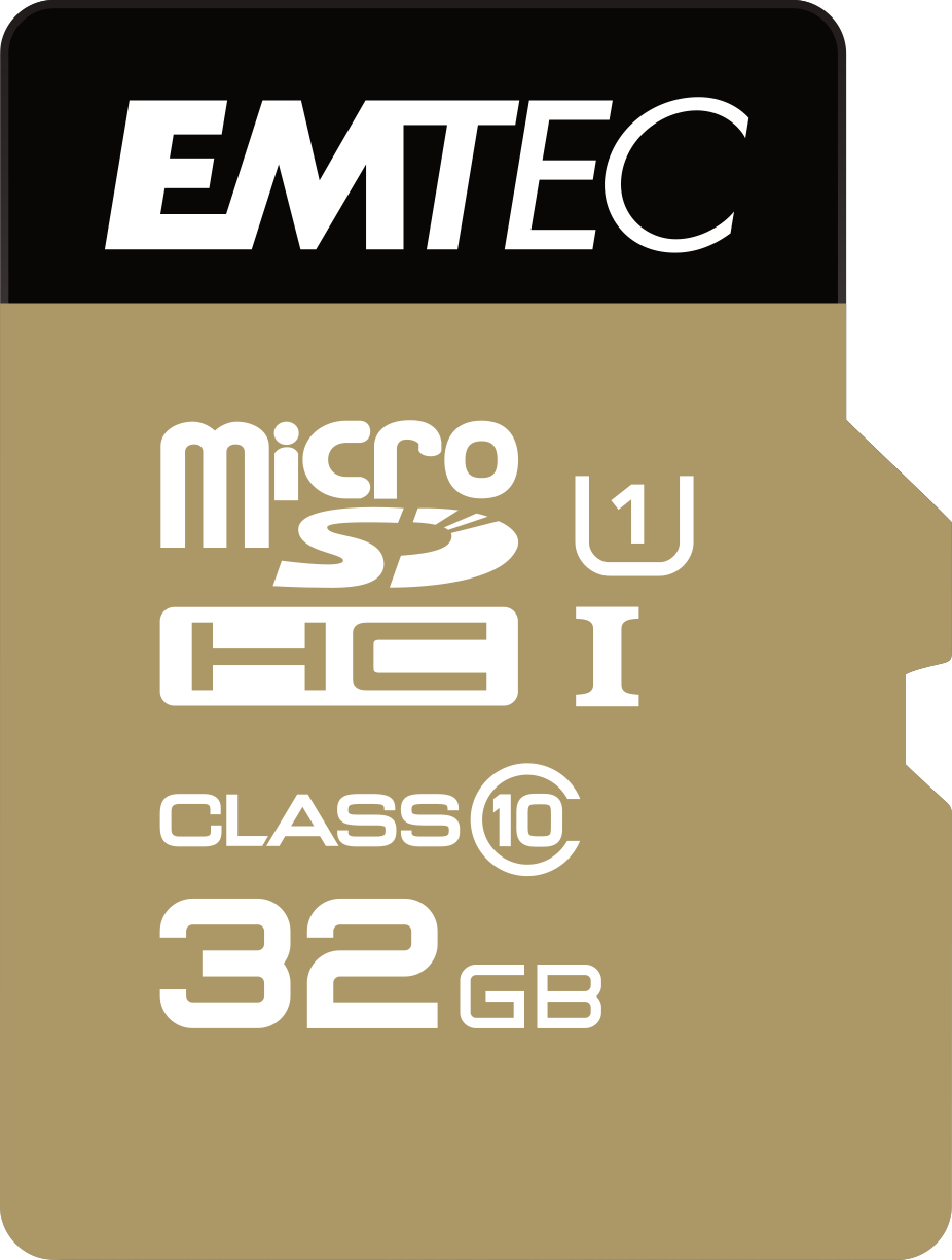 Emtec microSD Class10 Gold+ 32GB flashgeheugen