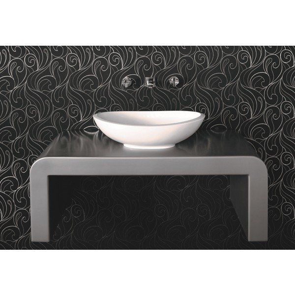 Crosstone by Arcqua Crosstone Perre opbouwwastafel 36x61.5x17cm 0 kraangaten ovaal Solid Surface wit mat CTWL-3010
