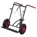 Variofit Gasflessenwagen voor 2x 40-50 liter flessen, met steunwiel