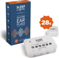SleepCore® - 28x Silicone Earplugs - Sleep, Swim, Study - Noise Reduction - 27dB SNR