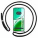 Transparante Oppo Transparante beschermhoes voor de Oppo Reno 12F 4G / 12 F 5G, met zwart koord
