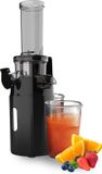 Merkloos Extracteur de jus - Extraction de nutriments à froid - Compact et élégant - Facile à nettoyer - Acier inoxydable noir silencieux