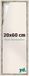 yd, Cadre 20x60 cm Blanc Vintage - Cadre pour toile - MDF Lyon