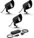 Philips Hue Lily XL Basisset van 3 Tuinspots (Antraciet) - Wit en Gekleurd Licht - Incl. 1 Voedingskabel - Tuinverlichting - Hue White and Color Ambiance