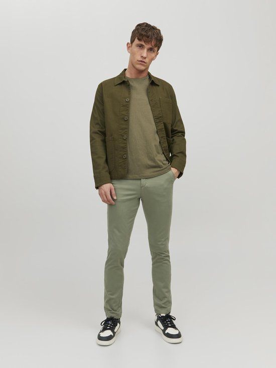 JACK&JONES JPSTMARCO JJBOWIE NOOS Chino Broek Heren - Deep Lichen Green - Maat W31/L32