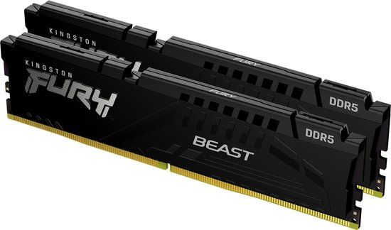 Kingston FURY Beast Black XMP KF556C40BBK2-64 - RAM-geheugen - DDR5 - 64GB - 5600 MHz - DIMM - CL40 - 2 x 32 GB