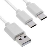 InLine 35121W USB-kabel USB 2.0 1 m USB A 2 x USB C Wit
