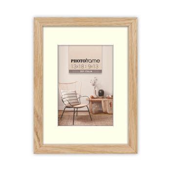 ZEP Malmo Natural Single Picture Frame - 9 x 13 cm - Table or Wall - Rectangular
