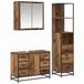 vidaXL Meuble de salle de bain 3 pièces Vieux bois 80 x 33 x 60 cm Bois traité