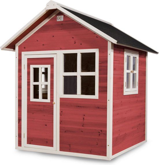 EXIT Loft 100 Wooden Playhouse - Red