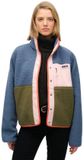 Superdry Colour Block Fleece Jas Dames Moonlight Blue