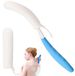 Brosse de douche courbée longue pour gommage corporel