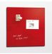 Sigel GL202 magnetisch bord Glas Rood 1000x1000x15mm
