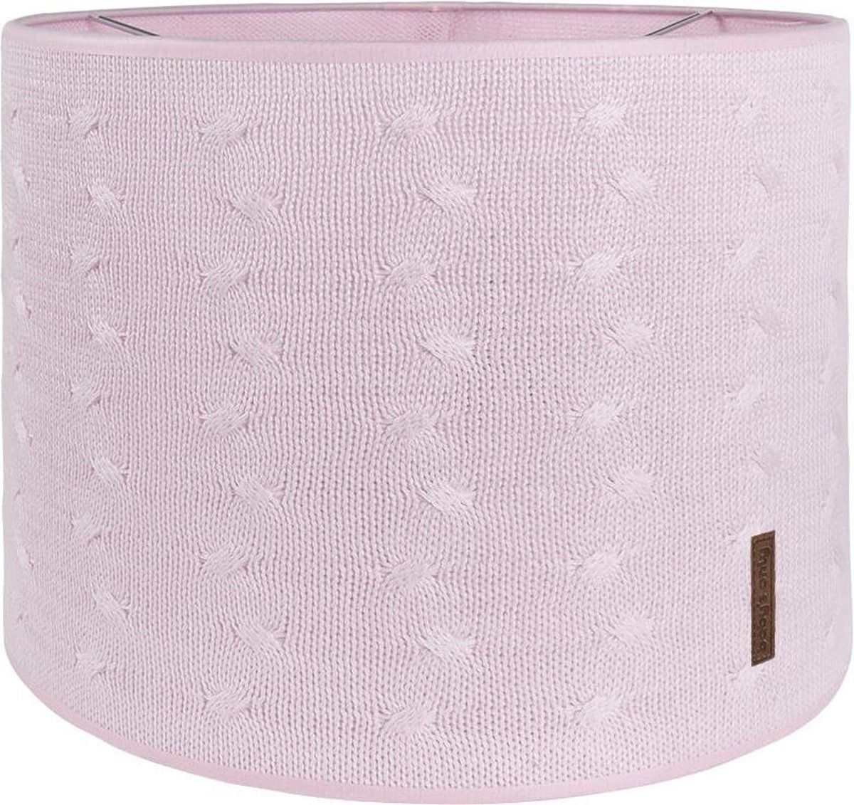 Baby's Only Gebreide lampenkap babykamer - Hanglamp Cable - Baby Roze - Ø30 cm