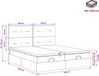 vidaXL Ottoman Bed with Mattress and Headboard, 2-piece, Light Grey, Velvet