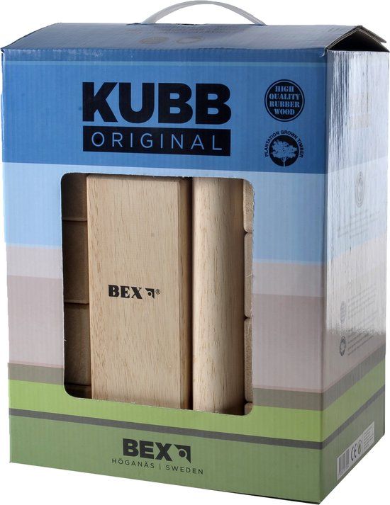 Bex Sport Original Kubb - Rubberhout | Engelhart | Hout | 7392601077004