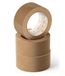 OFITURIA Milieuvriendelijk plakband van kraftpapier, bruin, 48 mm x 80 m – kracht – 3 rollen