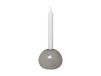 ERNST Bougeoir en verre Ø11 cm Gris