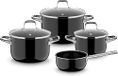 WMF Fusiontec Essential Pro, 4-delige pannenset, zwart