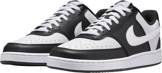 Nike Court Vision Low Sneakers Dames - wit - zwart - Maat 41