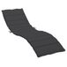VidaXL Coussin de lit de jardin Tissu Oxford Noir
