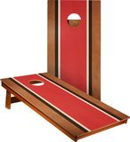 ACA 2x Cornhole Borden (60 x 120cm) Hout Rood Gestreept