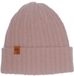 Stone Valley Dames Muts van 100% Wol in Oud Roze met Kabel Patroon