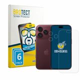 BROTECT - Screenprotector voor Apple iPhone 18 Pro (Voor+Camera) - Folie Beschermfolie transparant 6 Stuks