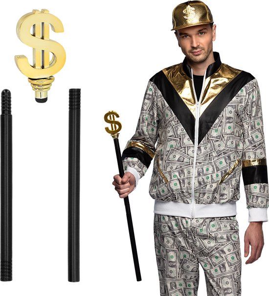 Boland - Stok Pimp dollar - Volwassenen - Unisex - Pooier - Pimps and Ho's
