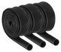Tuyau de protection de câble, 3x1 mètre, 8 mm de diamètre intérieur, silicone-fibre de verre, noir