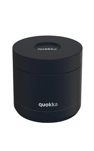 Isoleerde Quokka Whim Thermocontainer van roestvrij staal, zwart, 600 ml